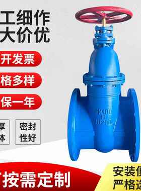 铸铁暗杆闸阀Z45T/W-PN10DN50-600法兰闸阀管道污水处理硬密封