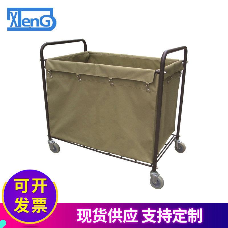 厂家供应 AF08156方形布草车清洁手推车宾馆清洁小推车