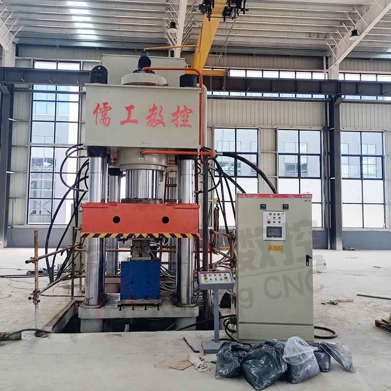 型800吨石墨匣钵埚坩成液压机力 碳化硅匣钵压800t制四柱油压机压