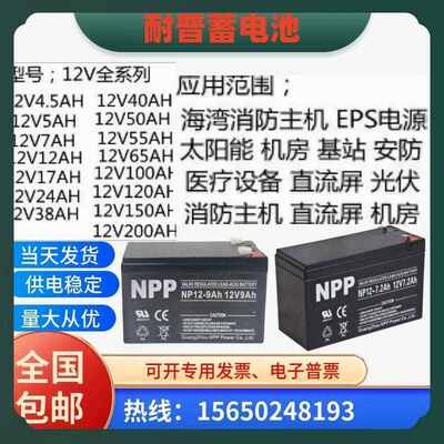NPP耐普蓄电池NPG100-12V5A7A9A12A17A20A24A33A38A40A55A65A100A