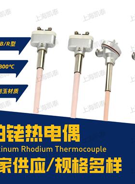 S型B型铂铑热电偶WRP-130/坩埚炉工业用耐高温1600度刚玉热电偶