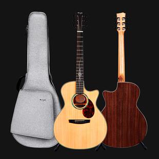 ENY恩雅Q1PRO单板弹民谣吉他41寸A学者初男女指OOH加震学生