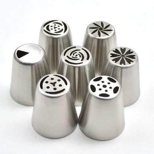 32PCS Silk Flower Tool Stainless Steel Sliver Cake Nozzles