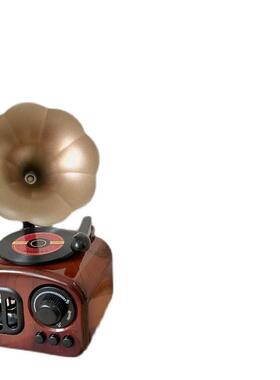 家居装饰摆件怀旧音乐盒玄关风桌面创意复古咖啡厅ins酒吧留声机