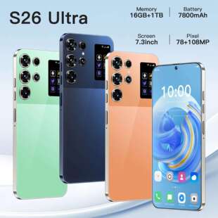 跨境智能手机S26 1T手机源头工厂现货 Ultra安卓7.3高清屏16