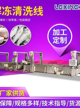 商用大型解冻清洗线鸡爪鸭掌水产海鲜解冻卤味原料解冻清洗设备