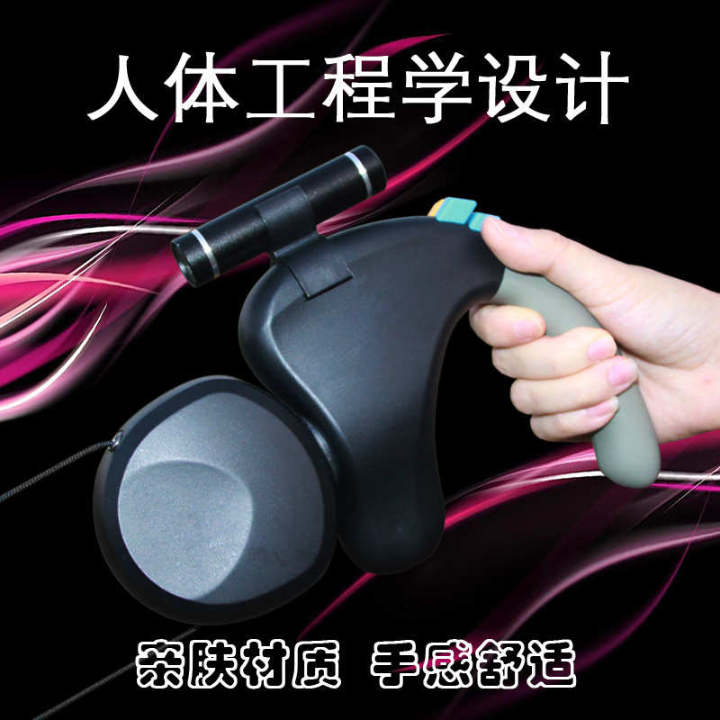 厂家直销宠物用品双头遛狗器户外遛狗牵引绳一拖二自动伸缩牵引器