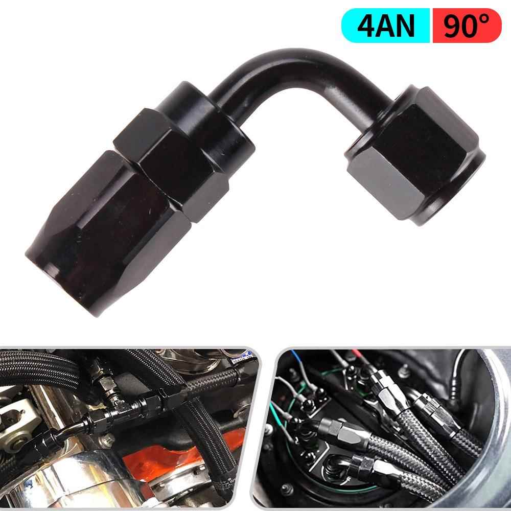油冷接头汽车改装AN4AN6AN8AM10AN12快速防渗漏油管接头0度-180°