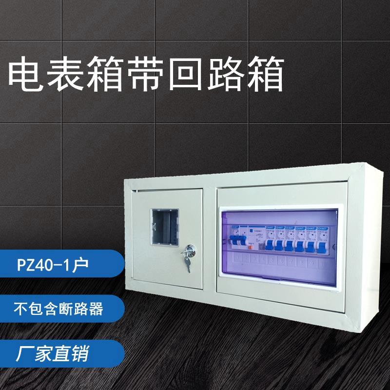 火表箱挂墙式安装明装PZ40-1户单相一表横式电表带回路箱厂家直销