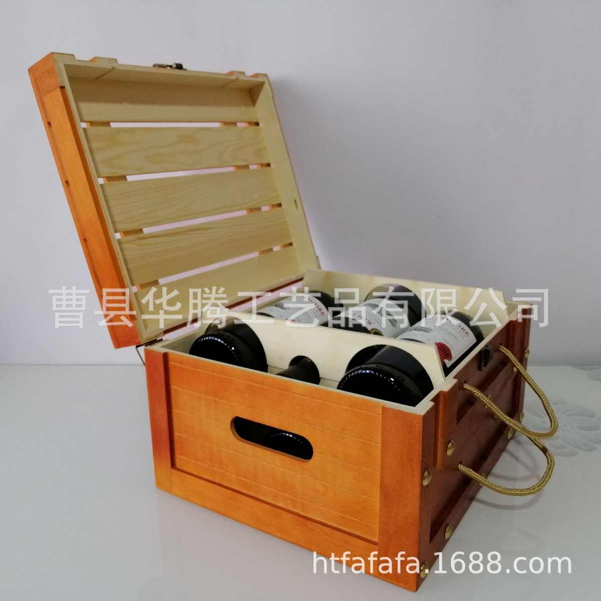 红酒盒烤漆六支柳丁翻盖包装盒红酒木箱 葡萄酒礼品盒木箱
