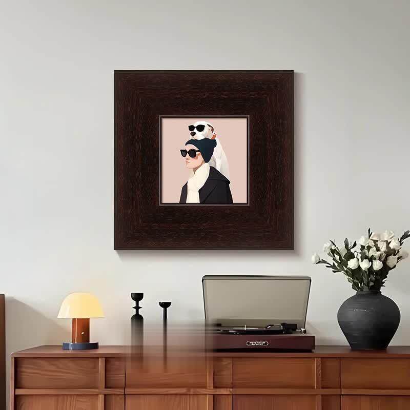 《摩登伙伴》法式古画SN061213餐卧室床头装饰复中古风创意小众艺