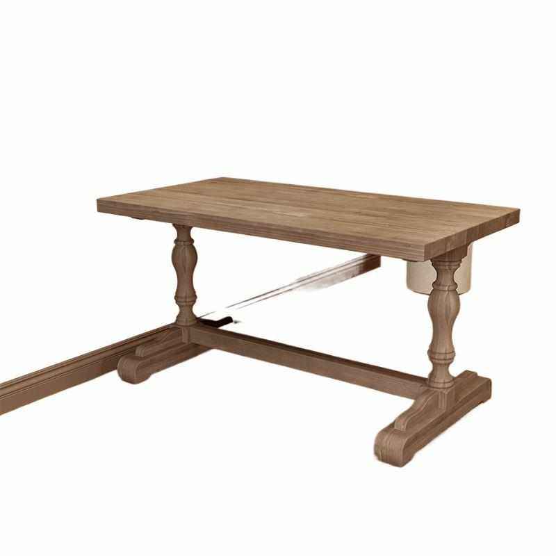 实木复古餐桌家用饭桌美式餐厅桌子罗马柱法式乡村长方形长桌,住宅家具,实木餐桌,淘宝优惠券,粉丝福利购,淘宝优惠卷