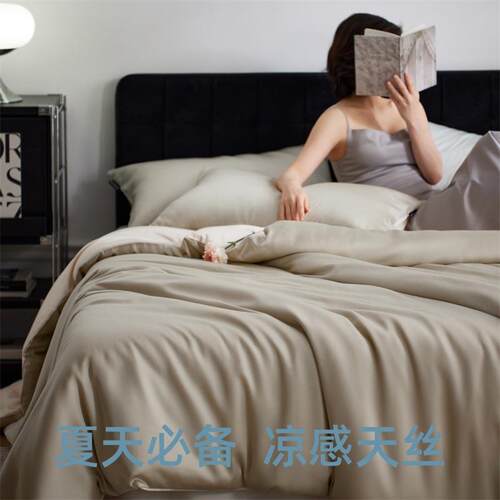 高端60支兰精天丝四件套冰丝床单夏季凉感被套真丝滑裸睡床上用品