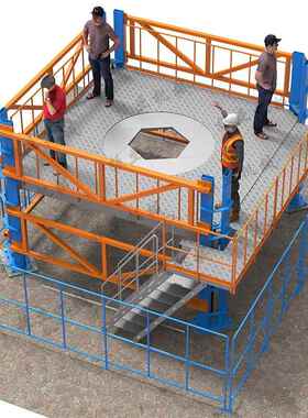 垂装式配平台人员定位组升降机U906型O型立大直型工位装配装升降