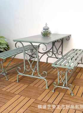 欧式铁艺花台园椅桌户外桌阳子餐94567厅休闲吧室桌外茶几庭院花