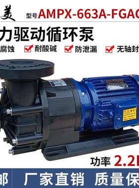 长美AMPX-663A-FGACV5磁力泵化工泵磁力驱动循环电镀环保污水泵
