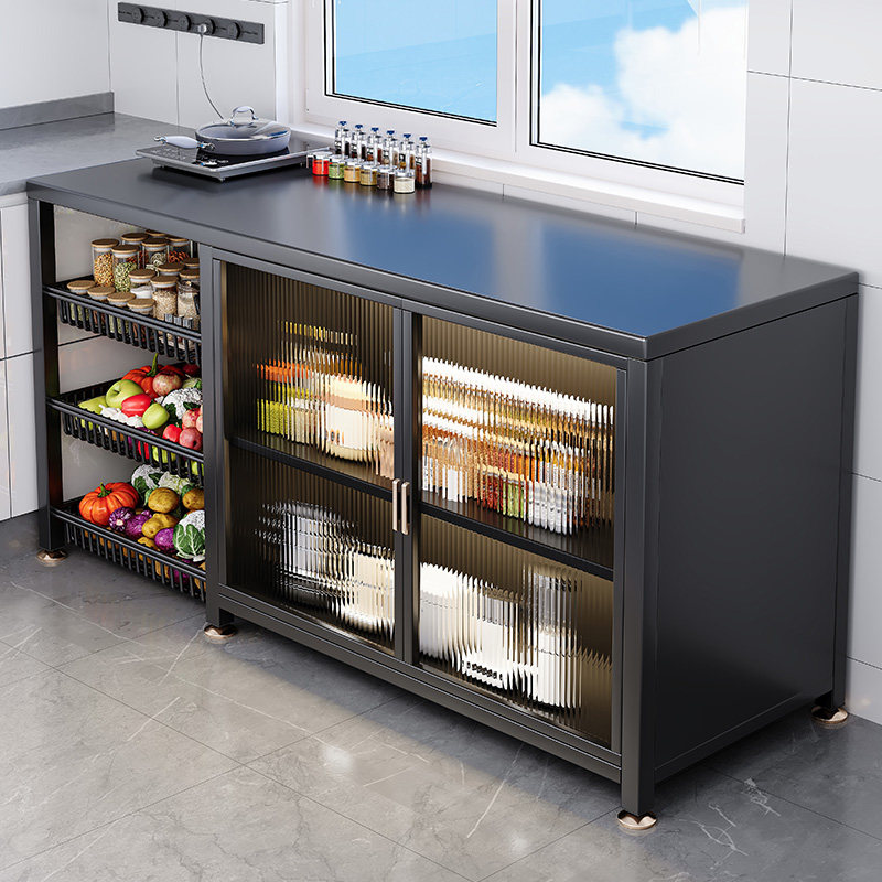 厨房落地置物架多层碗碟微波炉收纳柜多功能蔬菜收纳置物一体橱柜,厨房/烹饪用具,厨房抽屉置物架,淘宝优惠券,粉丝福利购,淘宝优惠卷