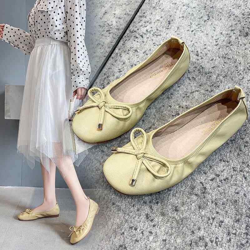 春季豆豆鞋女2026新款软底蛋卷孕妇一脚蹬仙女单鞋平底晚晚0117z,女鞋,浅口单鞋,淘宝优惠券,粉丝福利购,淘宝优惠卷