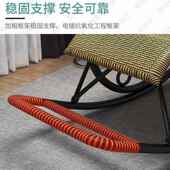 午休躺椅外可见描述人坐躺户庭院露天防水防晒可夏天摇椅老年藤椅