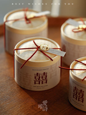 现货速发HNI0蒸蒸日上中式蒸笼喜糖空盒子包装精美纸质盒子结婚礼