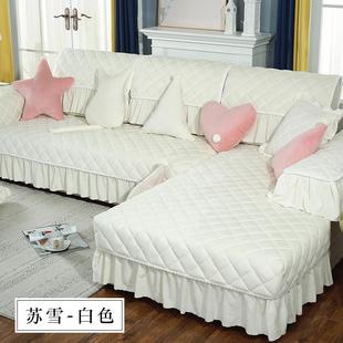 新款 防通用滑定 ns网红沙发垫简约现加厚毛绒沙i发套代罩全包四季