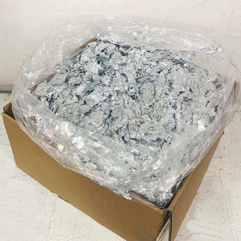 跨境直供仿碎银箔碎铝箔天花板不变色1KG/箱工艺材料装饰金箔纸