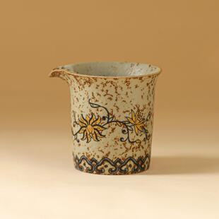 青花火石红陶瓷公道杯2025新款高档中式风泡茶公杯茶水分茶器茶具