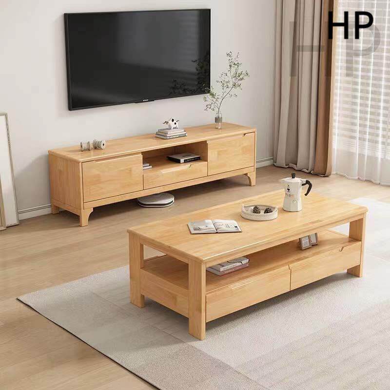 全实木电视柜现代简约小户型1.2/1.5米多尺寸客厅卧室地柜影视柜