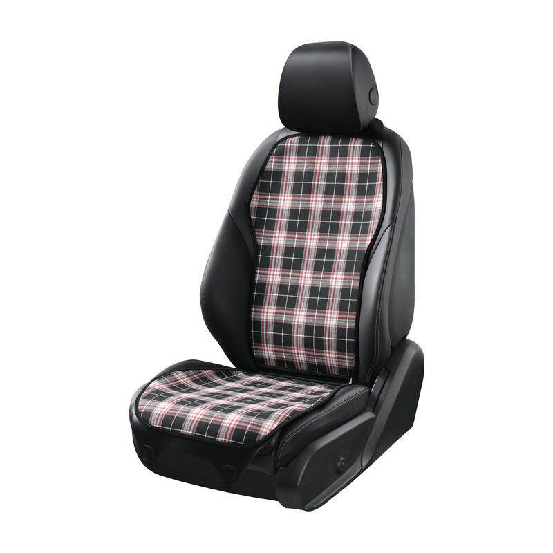 新款四季通用亚麻布艺汽车座套通用小蛮腰防滑透气免绑座椅套坐垫