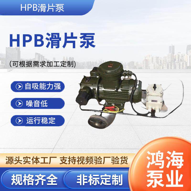 HPB滑片泵防爆泵自吸泵化工自吸计量抽油泵抽柴油泵工厂直自吸式