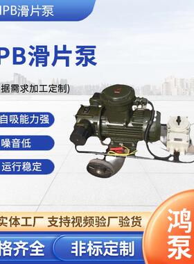 HPB滑片泵防爆泵自吸泵化工自吸计量抽油泵抽柴油泵工厂直自吸式