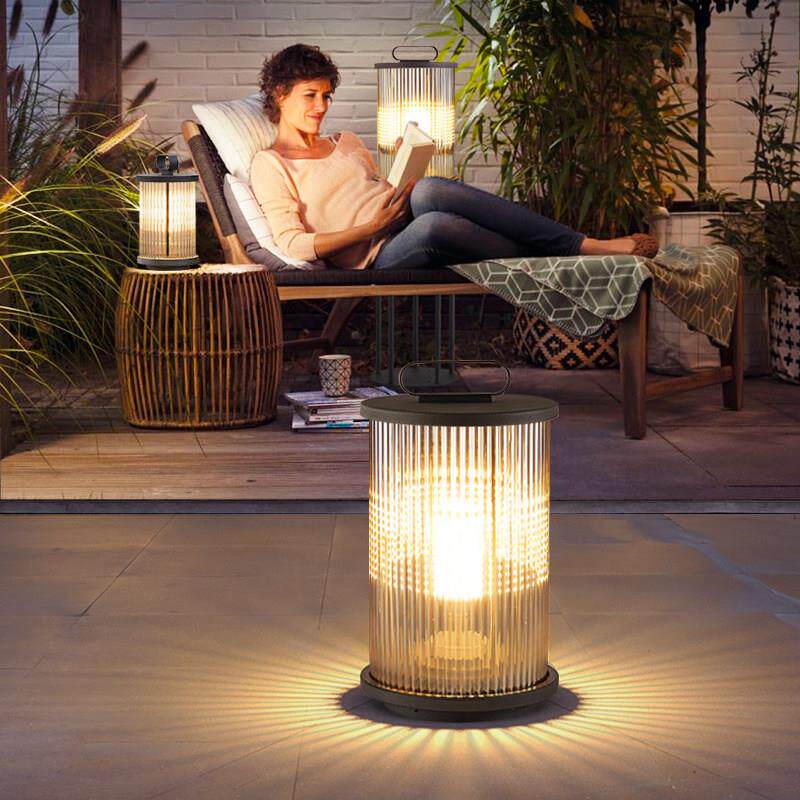 户外别墅太阳能草坪灯室外庭院落地灯防水玻璃手提露台装饰气氛灯