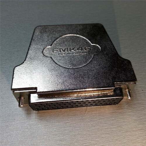 d-sub50pin金属壳矩形78p连接器用锌合金外壳36W4插头铁壳