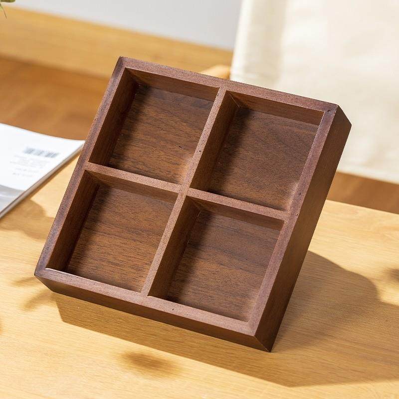 围炉煮茶摆盘实木胡桃色日式火锅盘九宫格餐盘拼盘分格小吃干 干,餐饮具,盘,淘宝优惠券,粉丝福利购,淘宝优惠卷