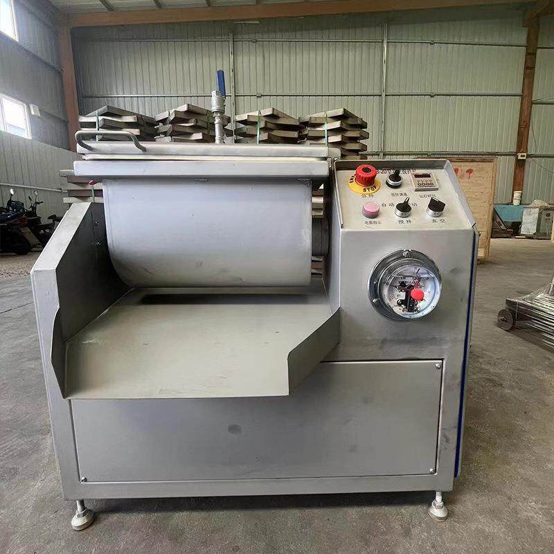 实验室专用小型真空拌馅机全自动双绞笼不锈钢真空拌馅机商用