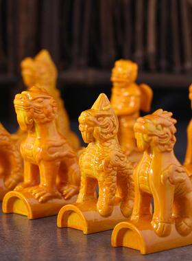 北面京故宫创屋脊瑞旅兽11件CYW套装饰摆件中国风祈福桌游文纪念