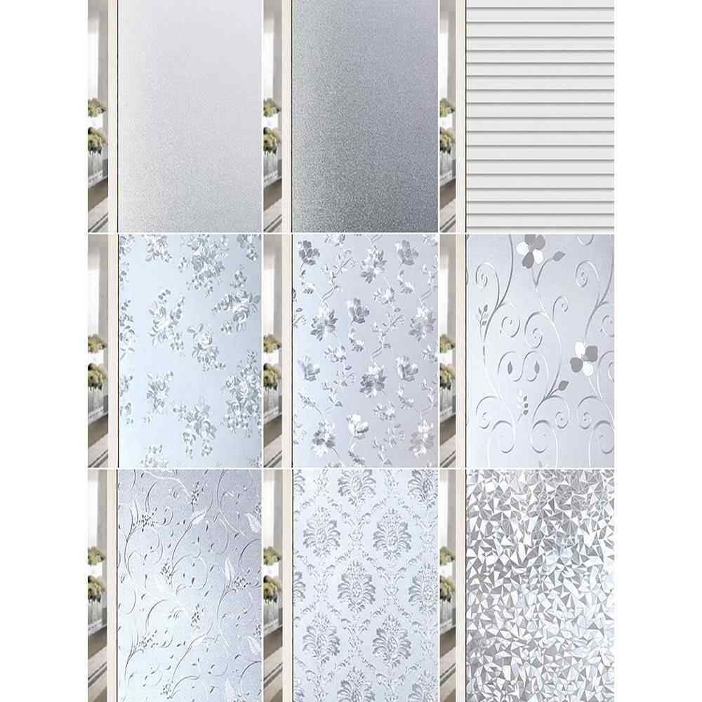 遮光卫生间浴室玻璃贴膜带背胶纯窗户窗贴纸免窗帘玻璃贴膜自粘