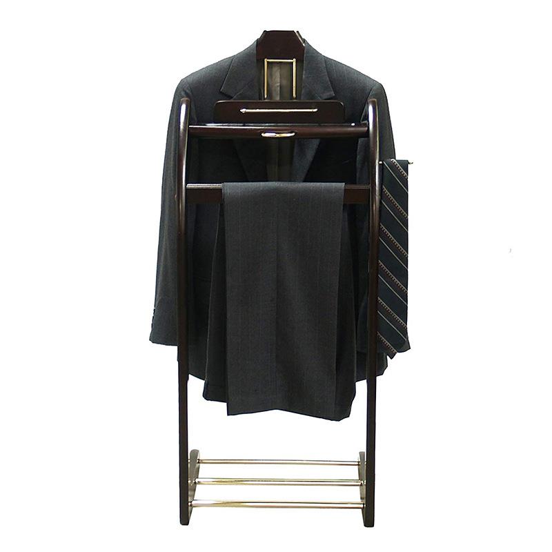 瑞家居真式实21008衣帽架落地客厅卧美室移挂衣架旅馆酒店木质木