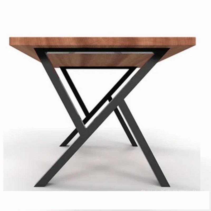 跨境temu餐桌腿X 形工业桌腿 现代办公桌金属桌腿 桌脚支架