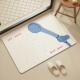 创意简约浴室硅藻泥吸水地垫洗手间专用强力防滑卫生间进门脚垫子