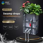 沼泽过滤箱过滤箱鱼缸过滤箱滴流过滤箱鱼塘净化老树周转箱水循环