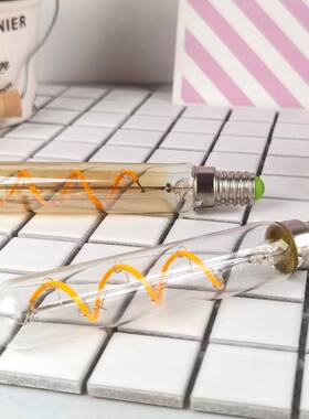 2个装T20*120小试管灯泡LED柔性灯丝灯复古装饰照明E14小螺口灯泡