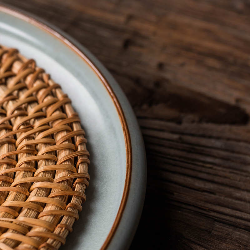 汝窑壶承干泡台壶托底座日式茶承可养茶壶垫茶具用品配件陶瓷新品