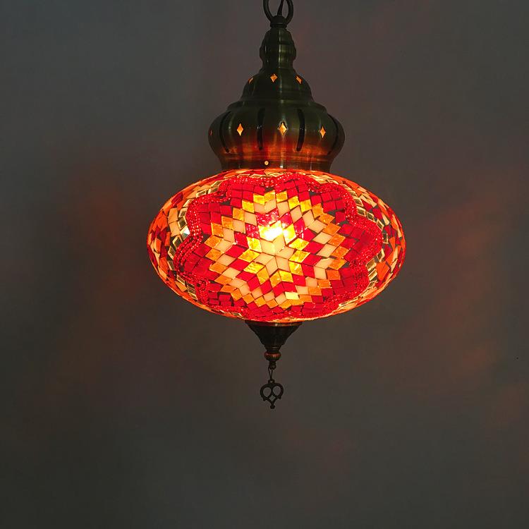 特色餐厅酒店阳台民族复古浪漫土耳其吧台大吊灯遥控地中海复古风