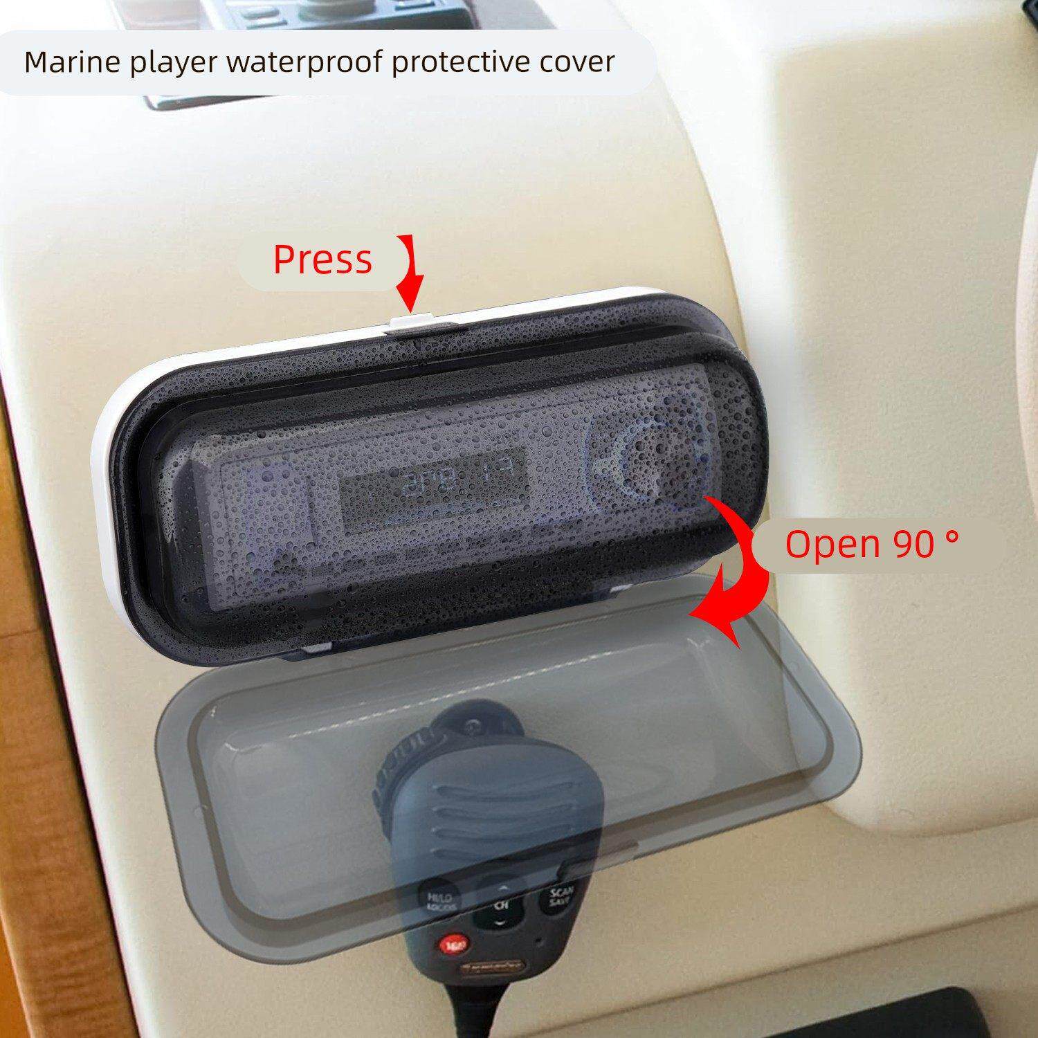 船用收音机播放器防水罩音响保护罩外放保护盒游艇船舶配件防水盒