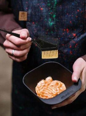 3 Pcs Comb Hair Combs Dye DIY Brushes Tint Salon Dyeing Kit