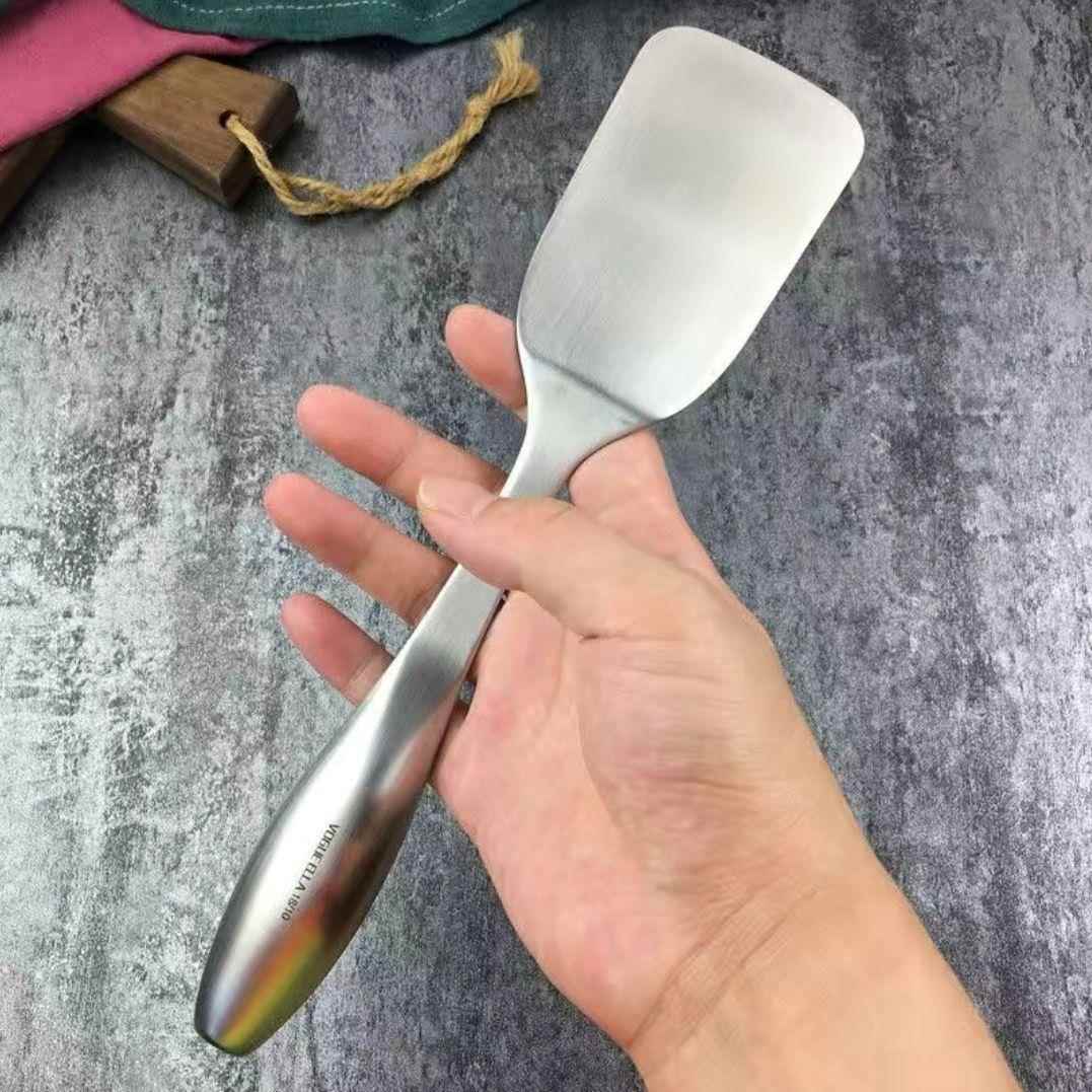 中空304不锈钢煎铲平铲炒菜铲子防烫牛排煎饼煎蛋小锅铲