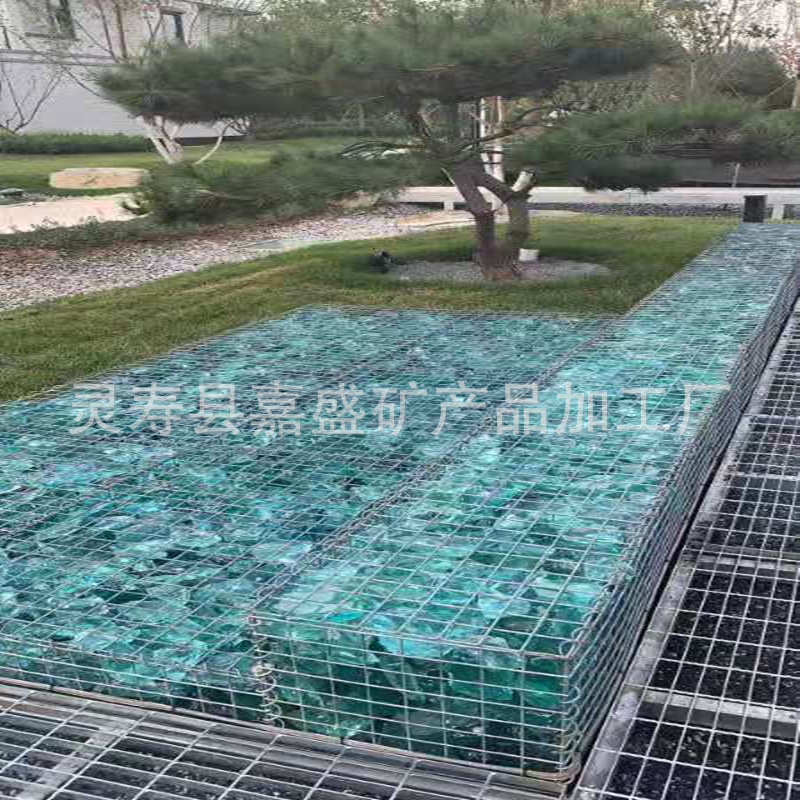 玻璃园林景观供应石琉璃玻璃块装饰用块雕刻不规则蓝色用笼大用石