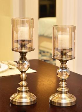 样板房装饰 金属摆件软装饰品 不锈钢工艺品 客厅烛台创意饰品