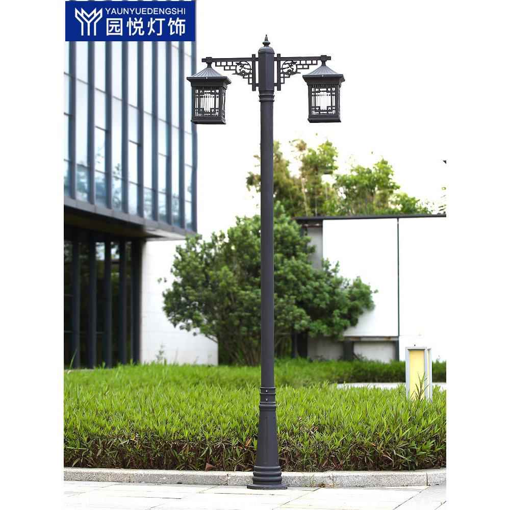 LED路灯家用户外防水庭院灯3米花园别墅草坪室外小区高杆欧式复古